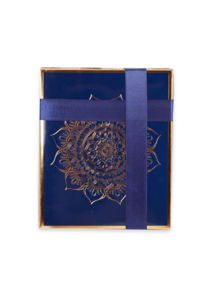 AMİNE SERİSİ KUTULU (Pamuk Seccade+İnci Tespih+Şantuk Kaplama Kuran) NO:1 LACİVERT