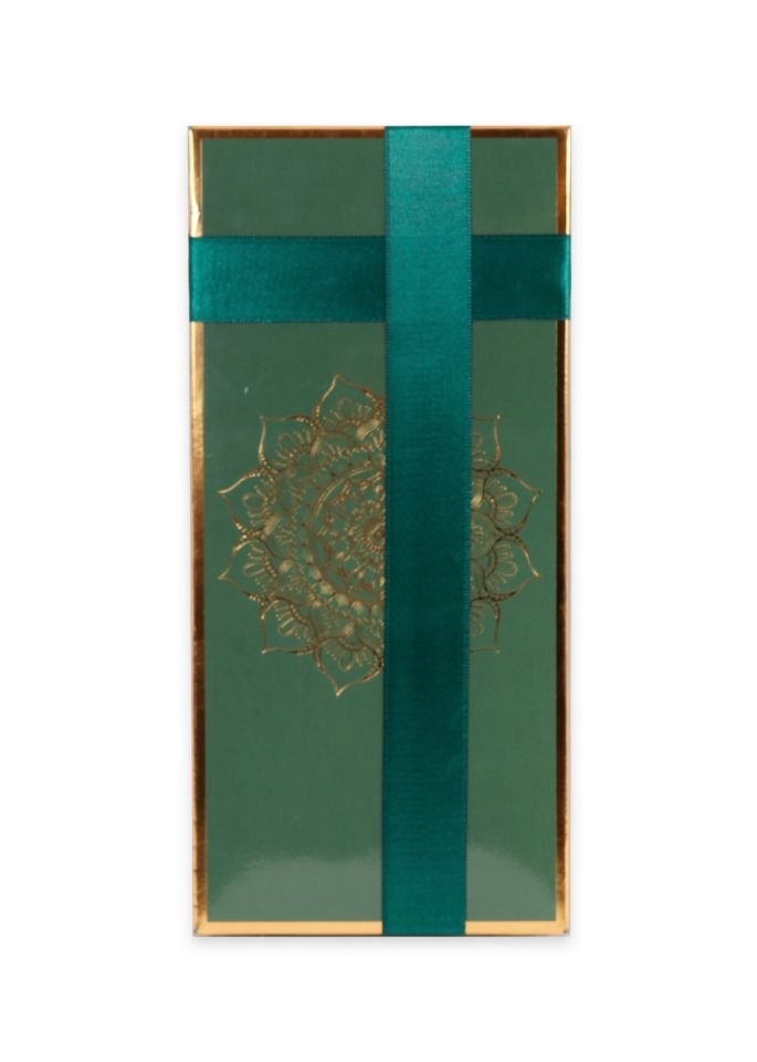 ECRİN SERİSİ KUTULU (Pamuk Seccade+Güpürlü Şal+İnci Tespih) NO:1 YEŞİL