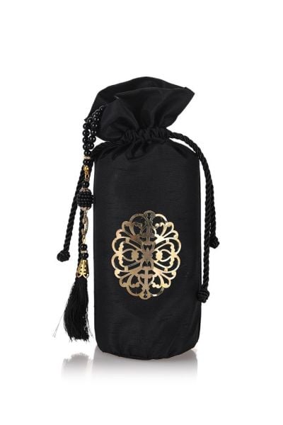 Osmanlı İpeği Şantuk Kese+Seccade+İnci Tespih SİYAH