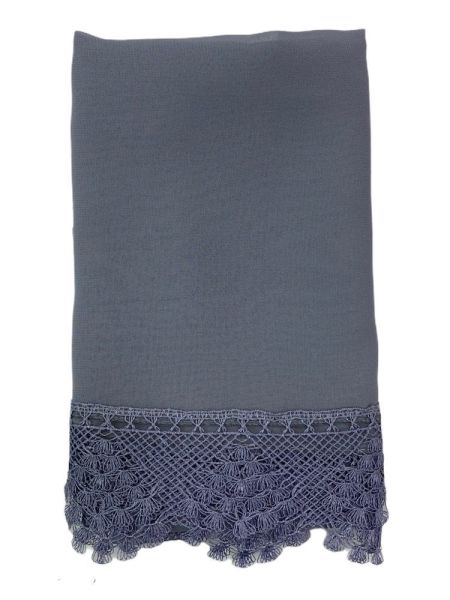 AFRA SERİSİ 4'lü SET ( Pamuk Seccade+ İnci Tespih +Yasin + Güpürlü Şal ) NO:2 GRİ