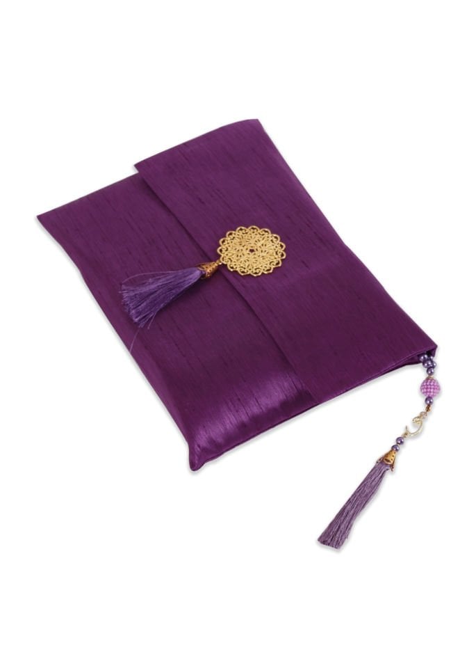 Büyük Şantuk Çanta Full Set ( Pamuk Seccade+Yasin+Tespih) MÜRDÜM