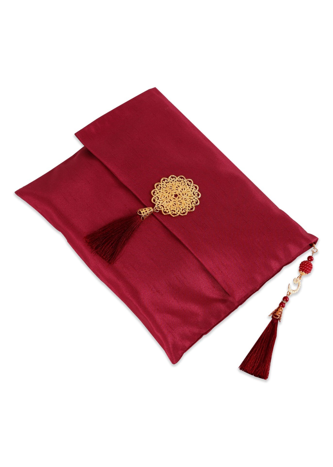 Büyük Şantuk Çanta Full Set ( Pamuk Seccade+Yasin+Tespih) BORDO