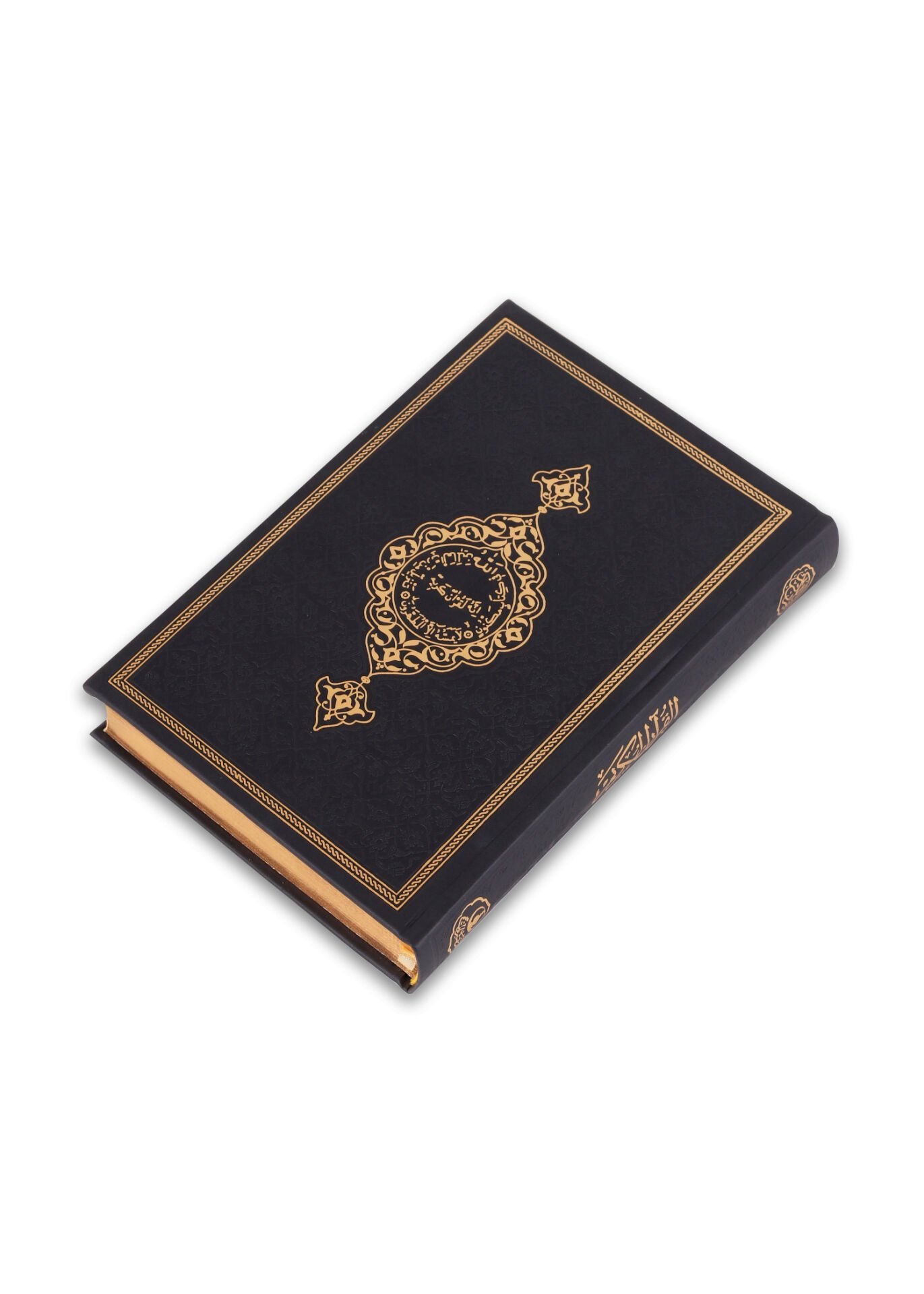 Orta Boy Termo Deri Kaplama Kuran (16*24) SİYAH