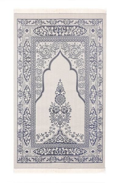 AFRA SERİSİ 4'lü SET ( Pamuk Seccade+ İnci Tespih +Yasin + Güpürlü Şal ) NO:2