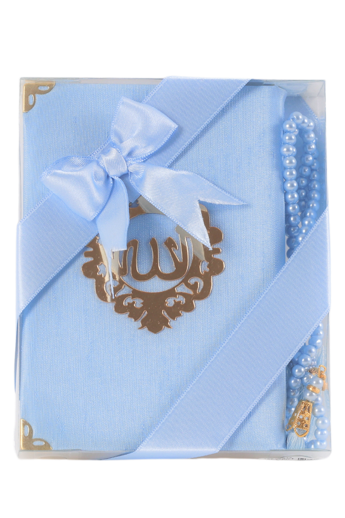 Asetat Kutu Şantuk Yasin+İnci Tespih Orta Boy (ARAPÇA)