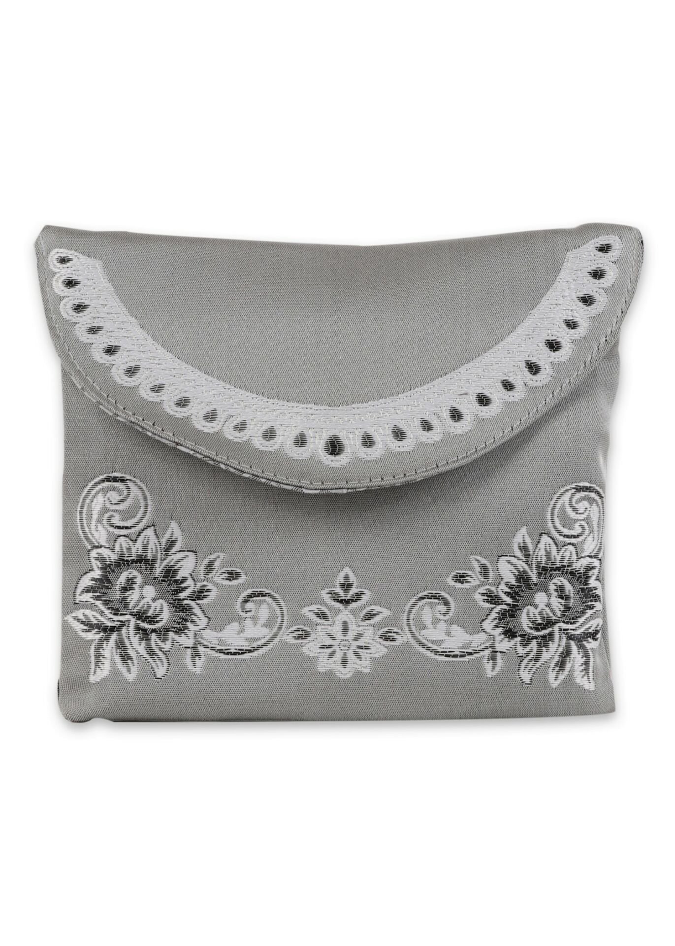 Keseli Saten Seccade İp Askılı Lüks GRİ