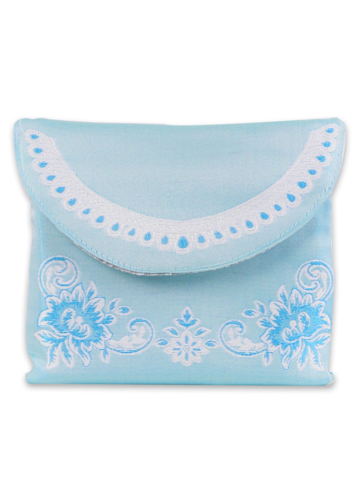 Keseli Saten Seccade İp Askılı Lüks BEBE MAVİ