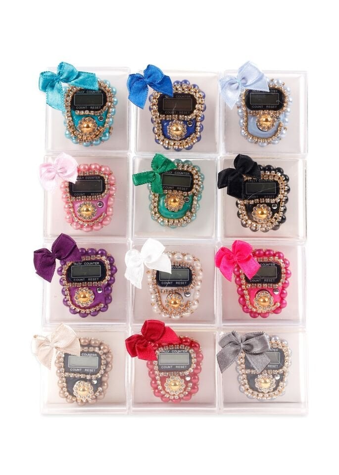 Taşlı Zikirmatik Şeffaf Kutulu (Kare)