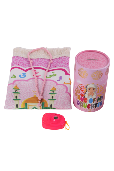 Silindir Çocuk Seti PEMBE - İNGİLİZCE