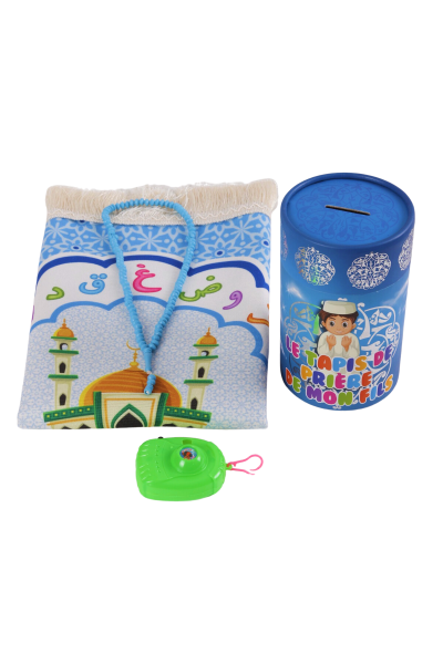 Silindir Çocuk Seti MAVİ - FRANSIZCA