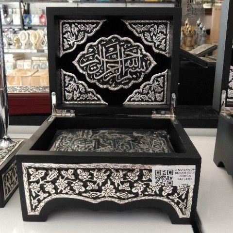 1 No Sandık Kuran (Düz Gümüş Kaplama 14*17)