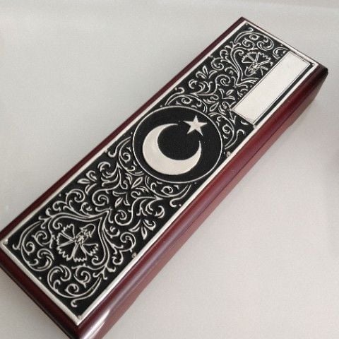 Gümüş Arma Hilalli Tespihlik (Küçük Kutu)
