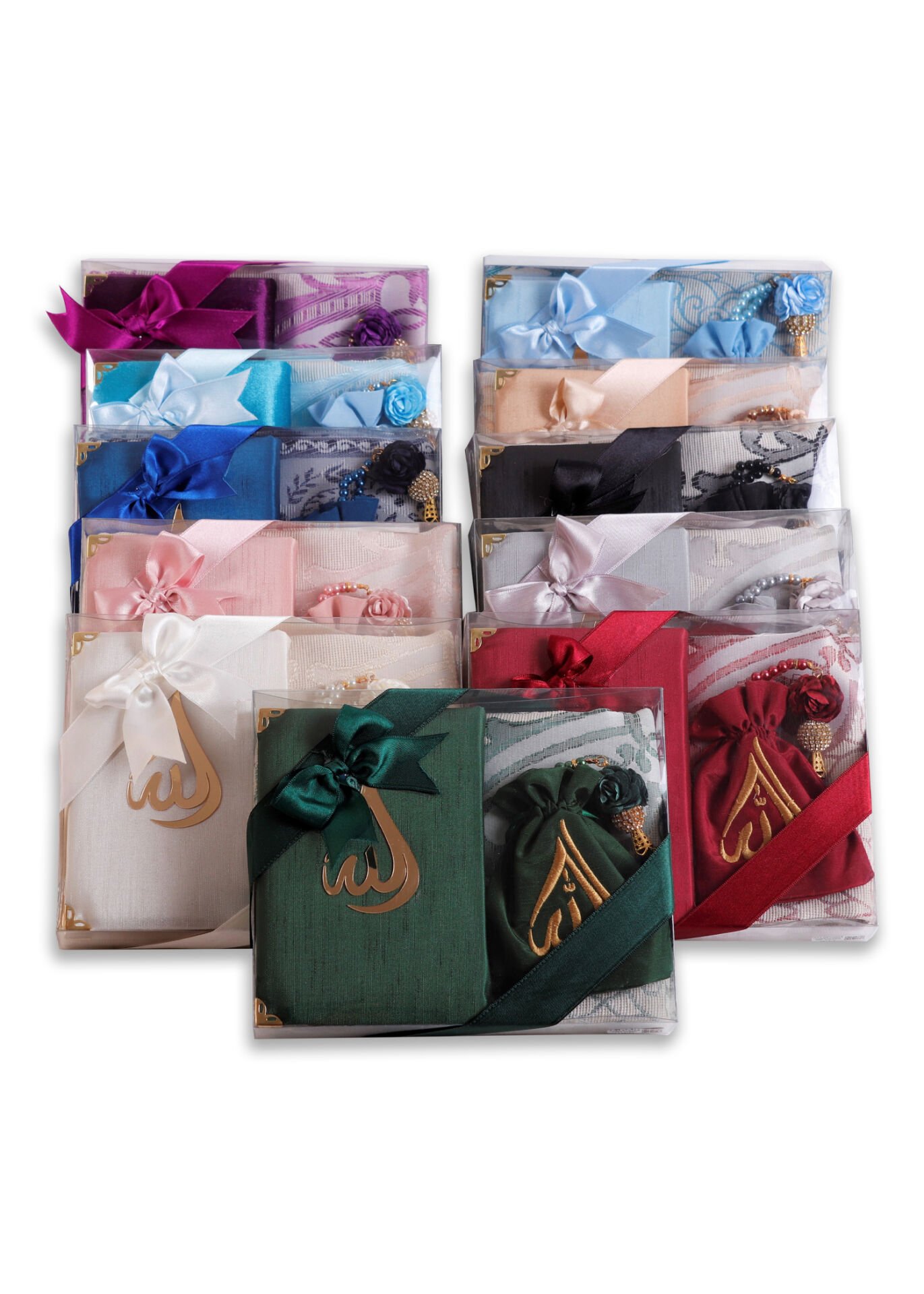 HÜSNA SERİSİ  (Çanta Boy Kuran+Kese+Disko Top Tespih+Seccade) NO:2