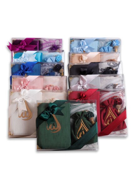 HÜSNA SERİSİ  (Çanta Boy Kuran+Kese+Disko Top Tespih+Seccade) NO:2