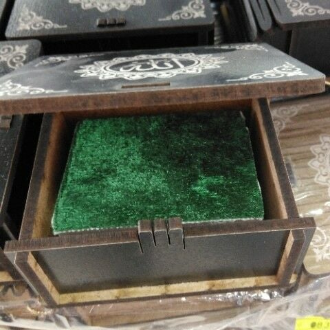 Lazer İp Askılı Kuran Kutusu