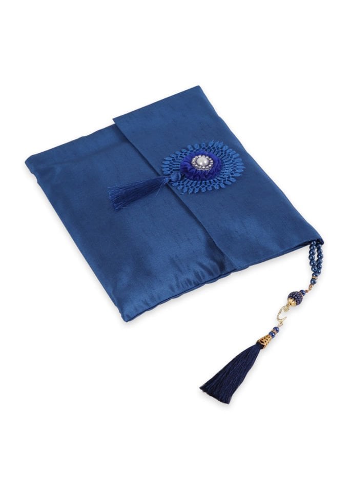 Büyük Şantuk Çanta Full Set Çiçekli (Yasin+Seccade+Tespih) SAKS