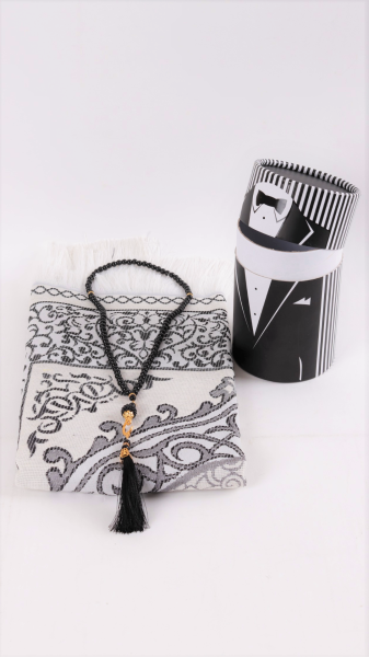 Çeyizlik Silindir Kutu (Seccade+İnci Tespih) DAMAT