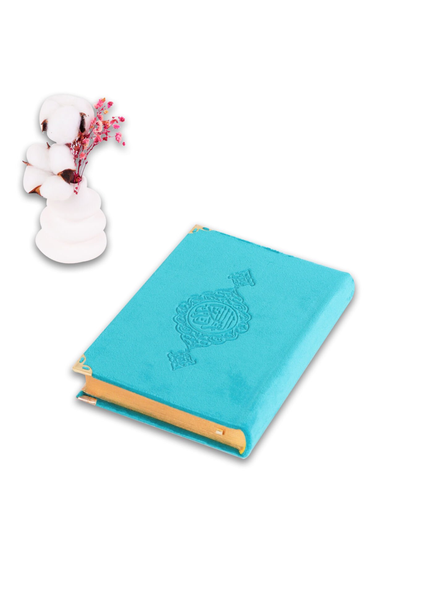 Soğuk Baskılı Kadife Çanta Boy (12*17) TURKUAZ