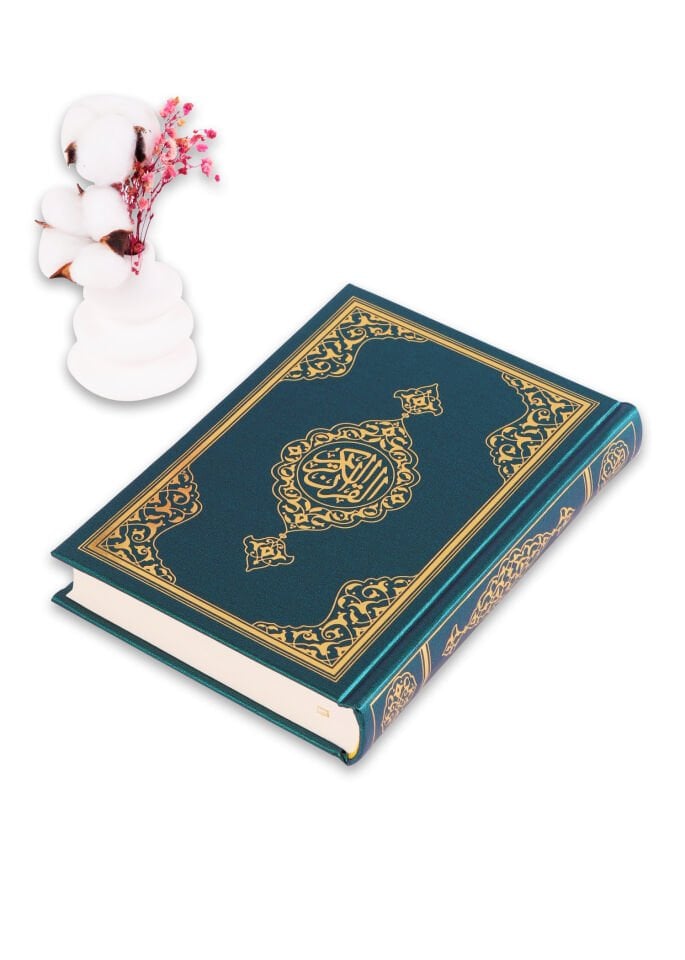 Çanta Boy İki Renkli Kuran (12*17) YEŞİL