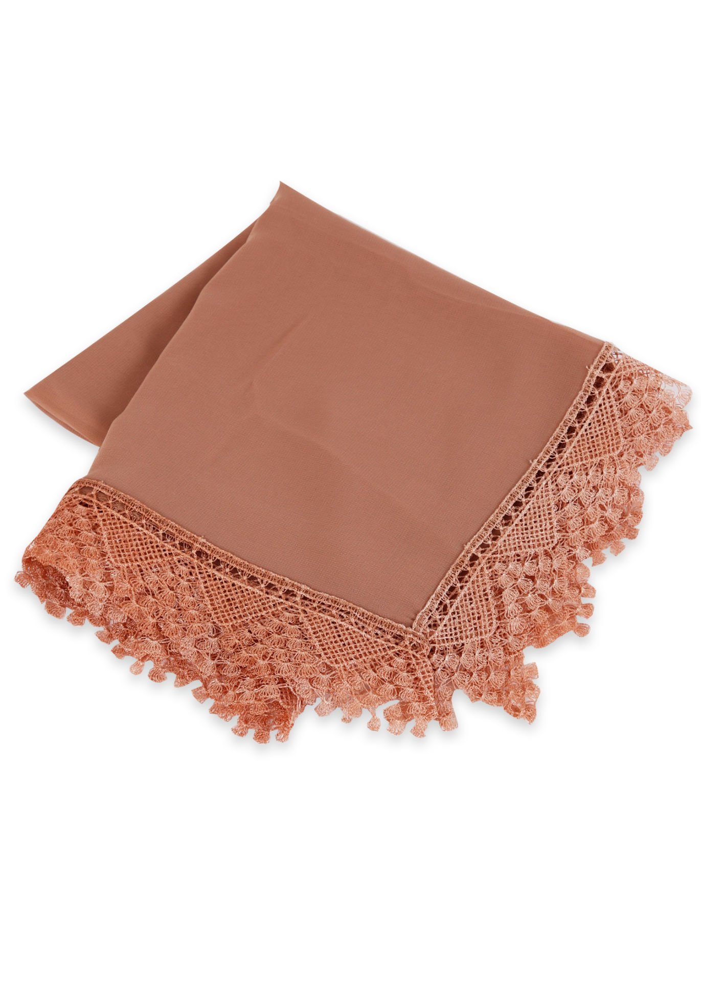 Güpürlü Uzun Şifon Şal GOLD