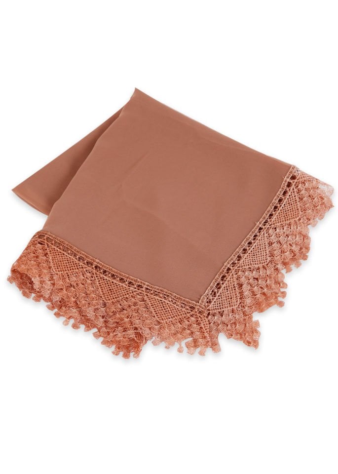 Güpürlü Uzun Şifon Şal GOLD