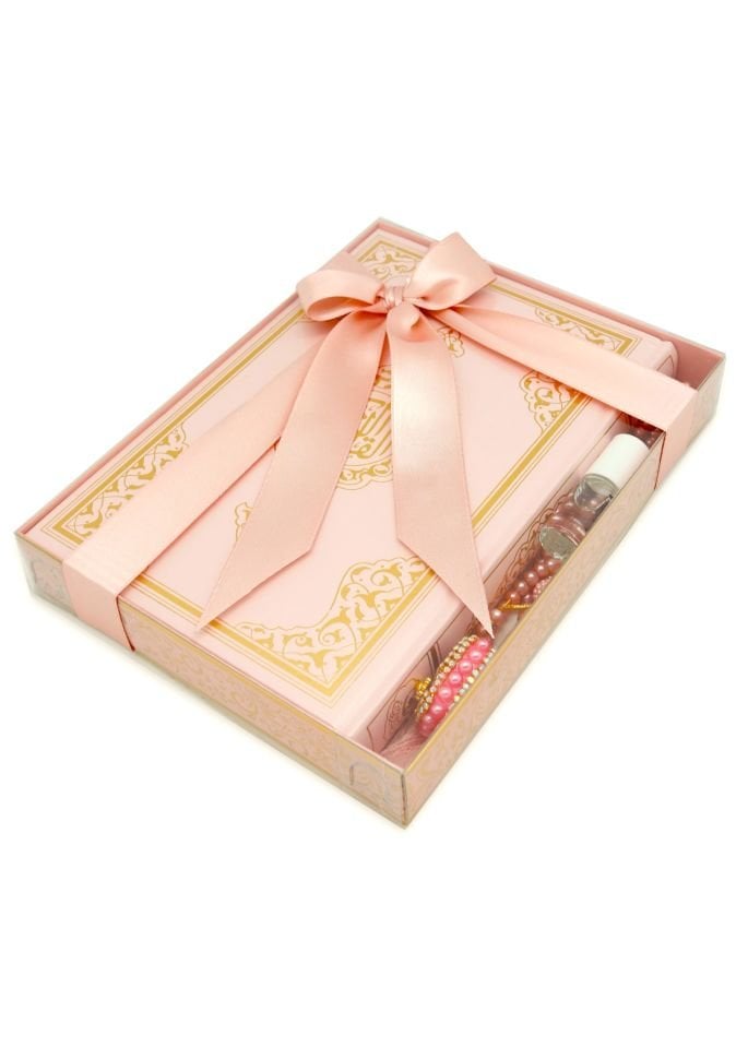 İSMİHAN SERİSİ (Orta Boy Kuran+Tespih+Esans+Zikirmatik) PUDRA