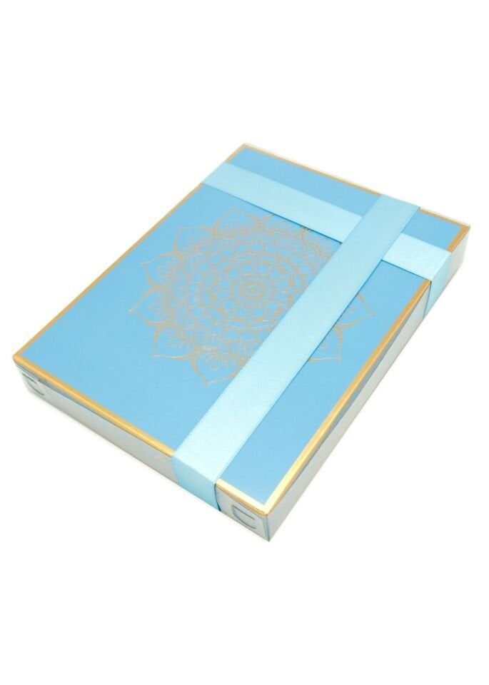 İSMİHAN SERİSİ (Orta Boy Kuran+Tespih+Esans+Zikirmatik) BEBE MAVİ