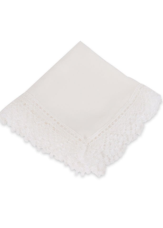 Güpürlü Uzun Şifon Şal KREM