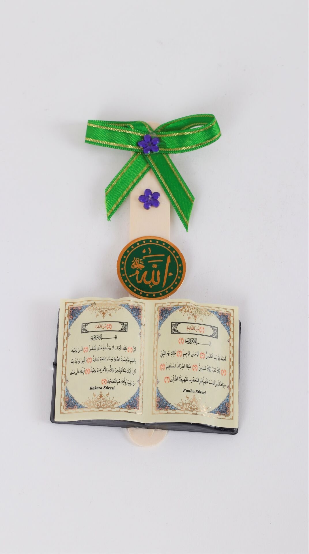 Kuran Sayfalı Kaşık Magnet 12'Lİ YEŞİL
