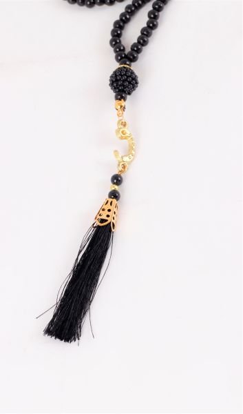 İnci Vavlı Tespih SİYAH