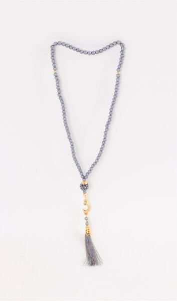 İnci Vavlı Tespih GRİ