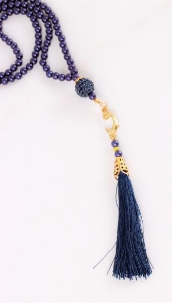 İnci Vavlı Tespih LACİVERT