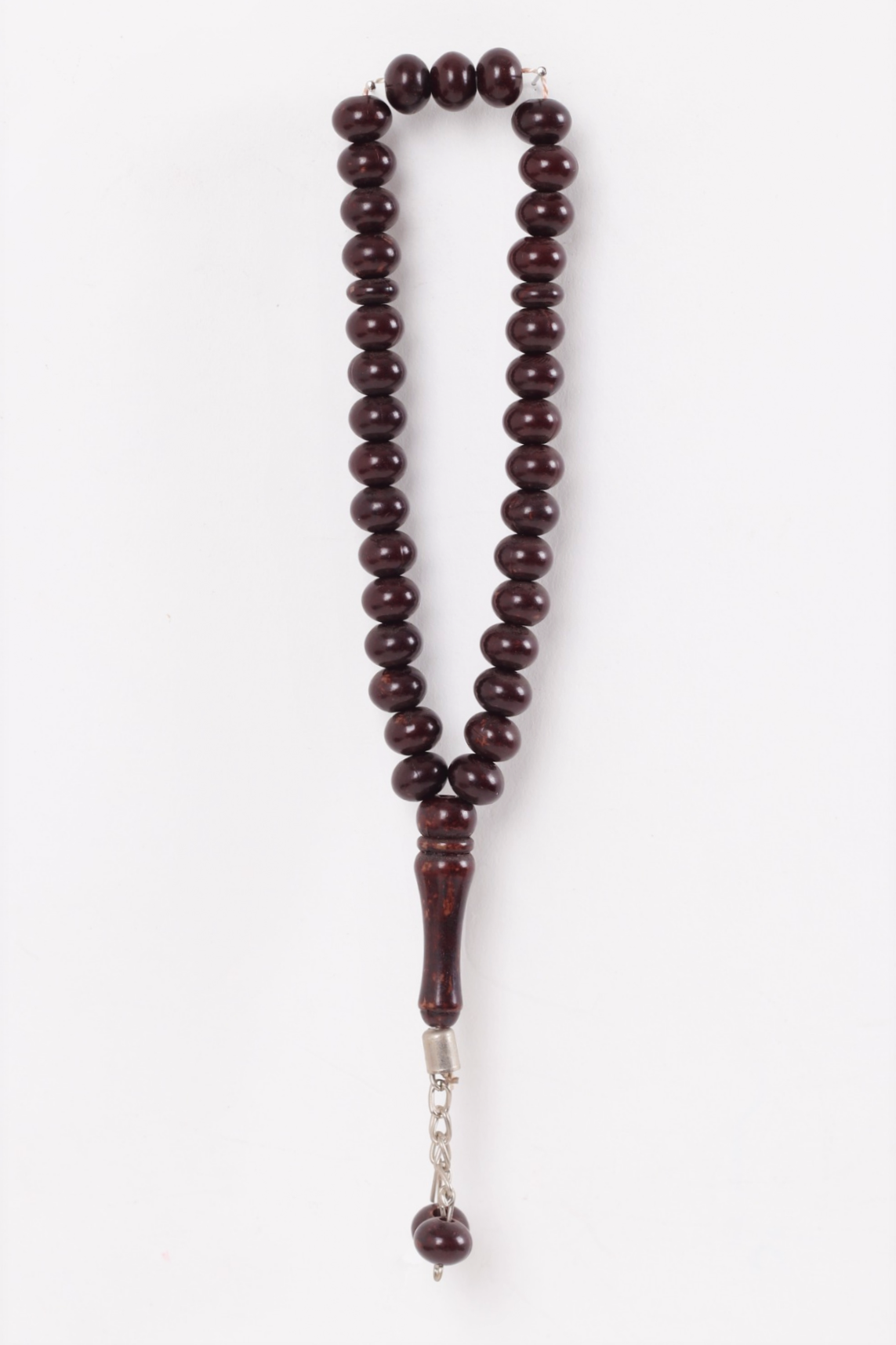 33'lük 10mm Mono Tespih KOYU KAHVERENGİ