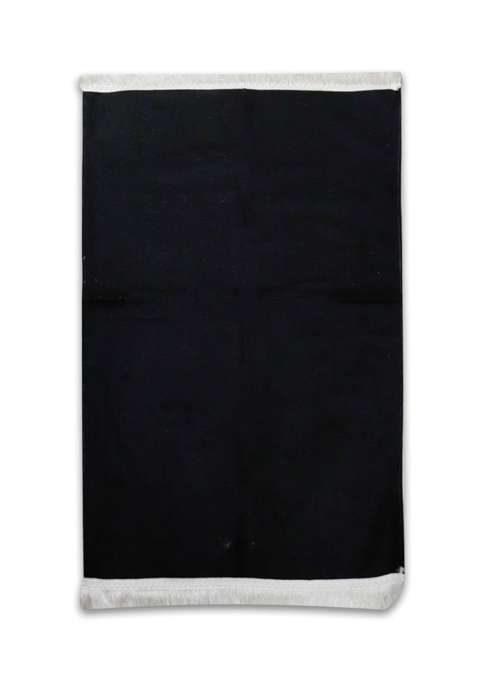 Kadife Düz Seccade SİYAH