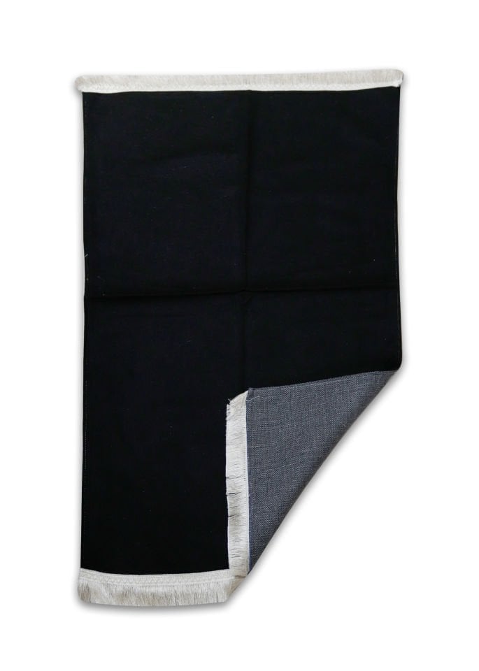 Kadife Düz Seccade SİYAH