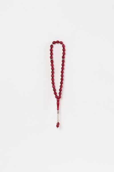 33'lük 8mm Tespih (MONO) KIRMIZI