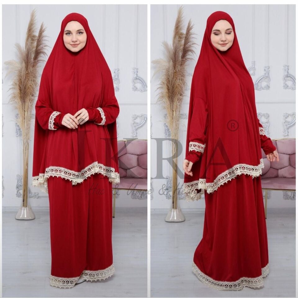 Lüks Nakışlı Namaz Elbisesi [ RENKLİ ]