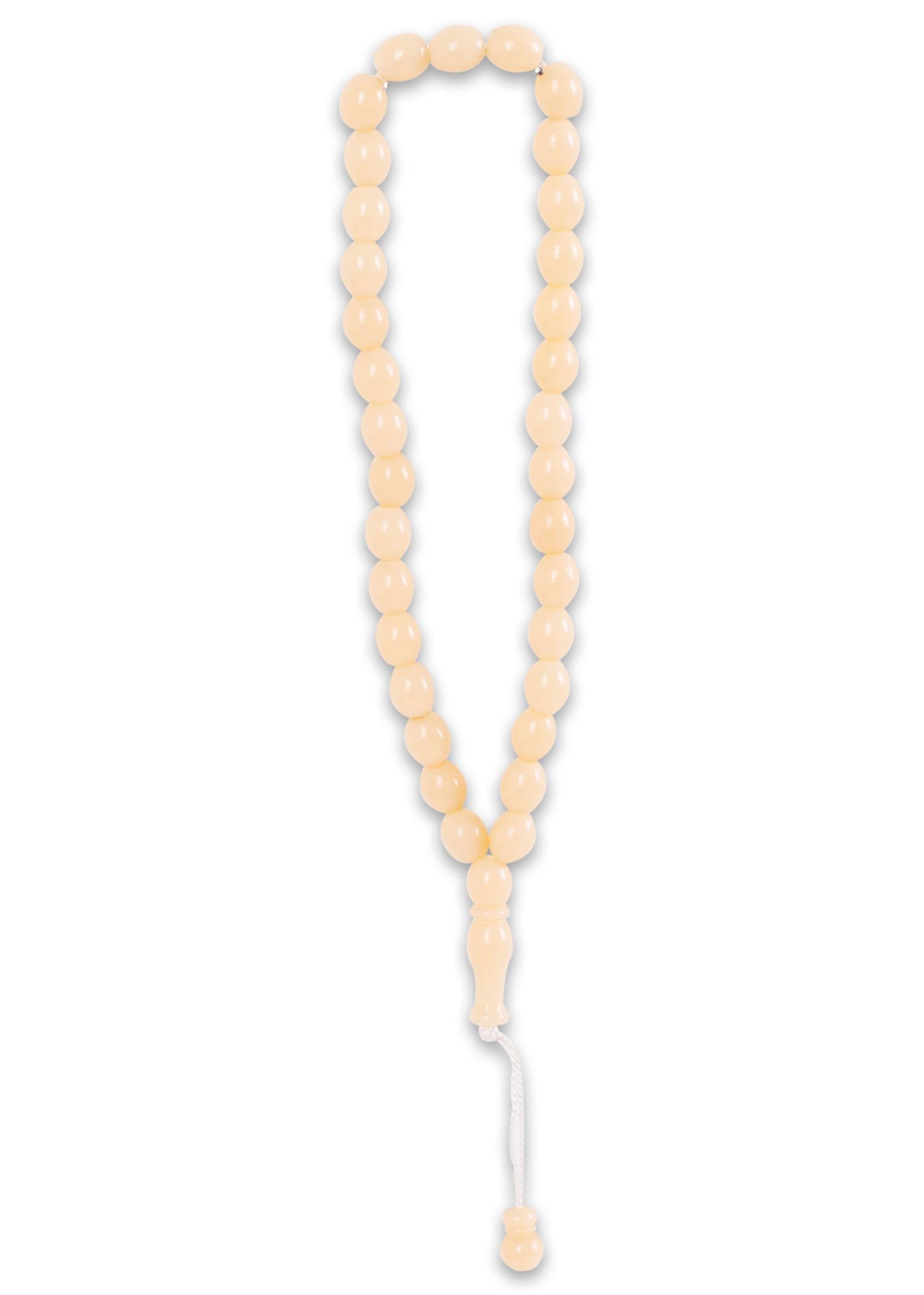 33'lük 7mm Arpa Model Tespih KREM