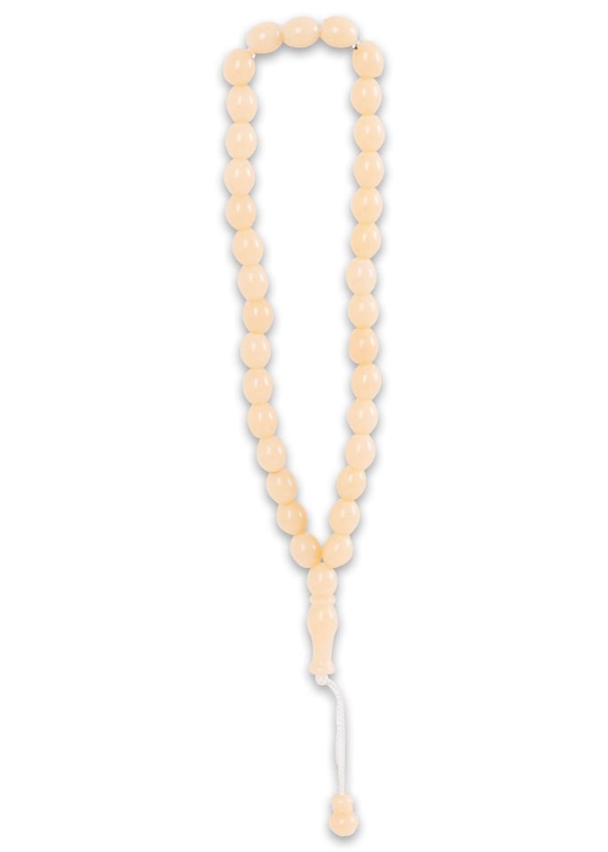 33'lük 7mm Arpa Model Tespih KREM