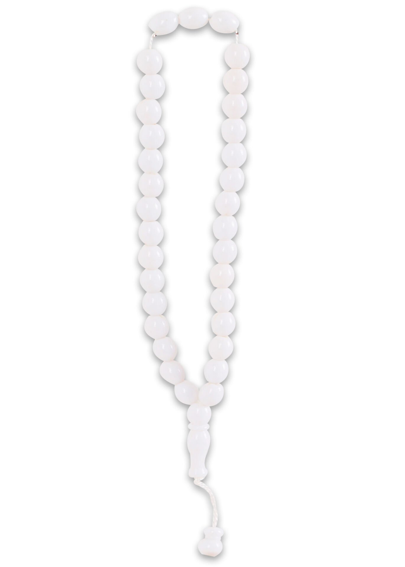 33'lük 7mm Arpa Model Tespih BEYAZ