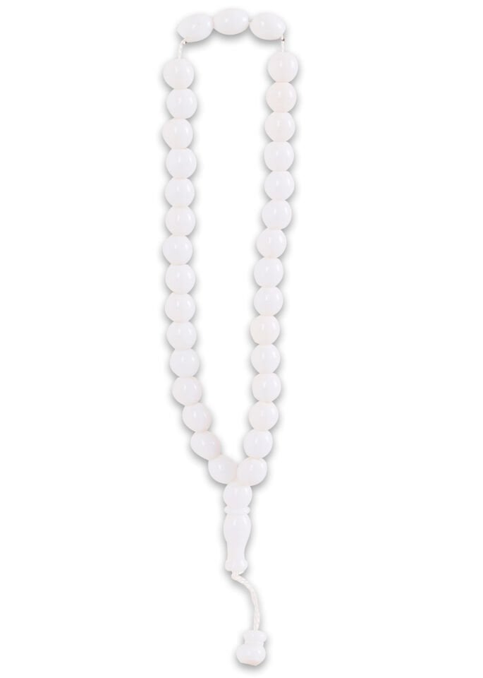 33'lük 7mm Arpa Model Tespih BEYAZ