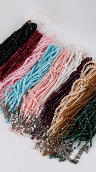 7mm 99'lu Lüks İnci Sedefli,Zincirli Tespih