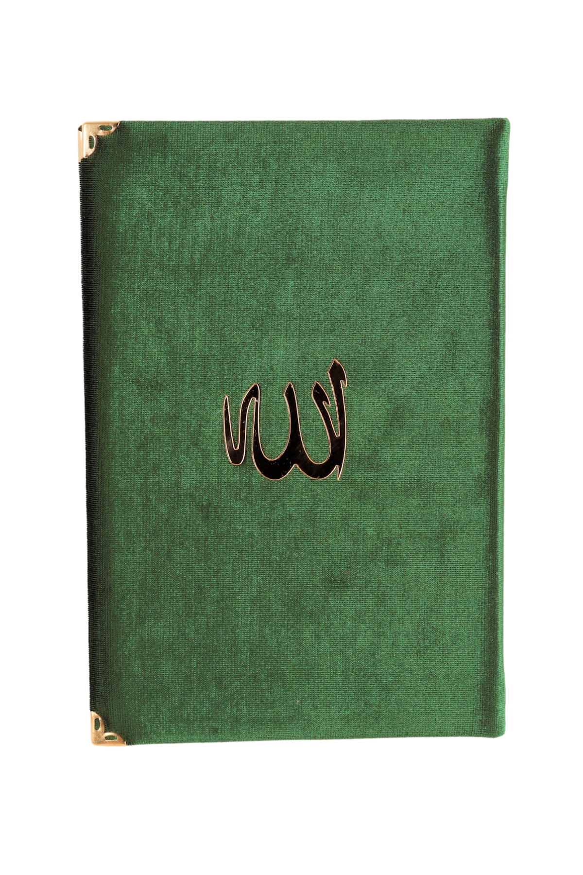 Çanta Boy Kadife Kaplı Kuran YEŞİL