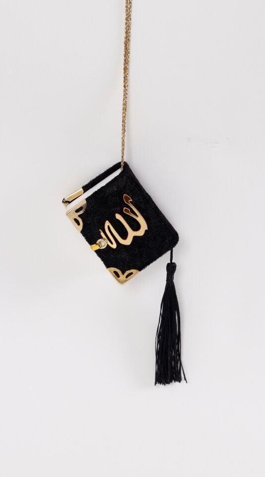 Kadife Askılı Mini Kuran (2KALİTE)