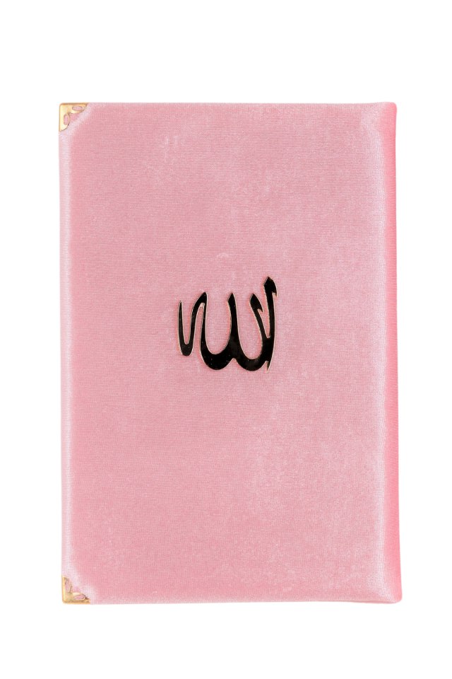 Çanta Boy Kadife Kaplı Kuran PUDRA