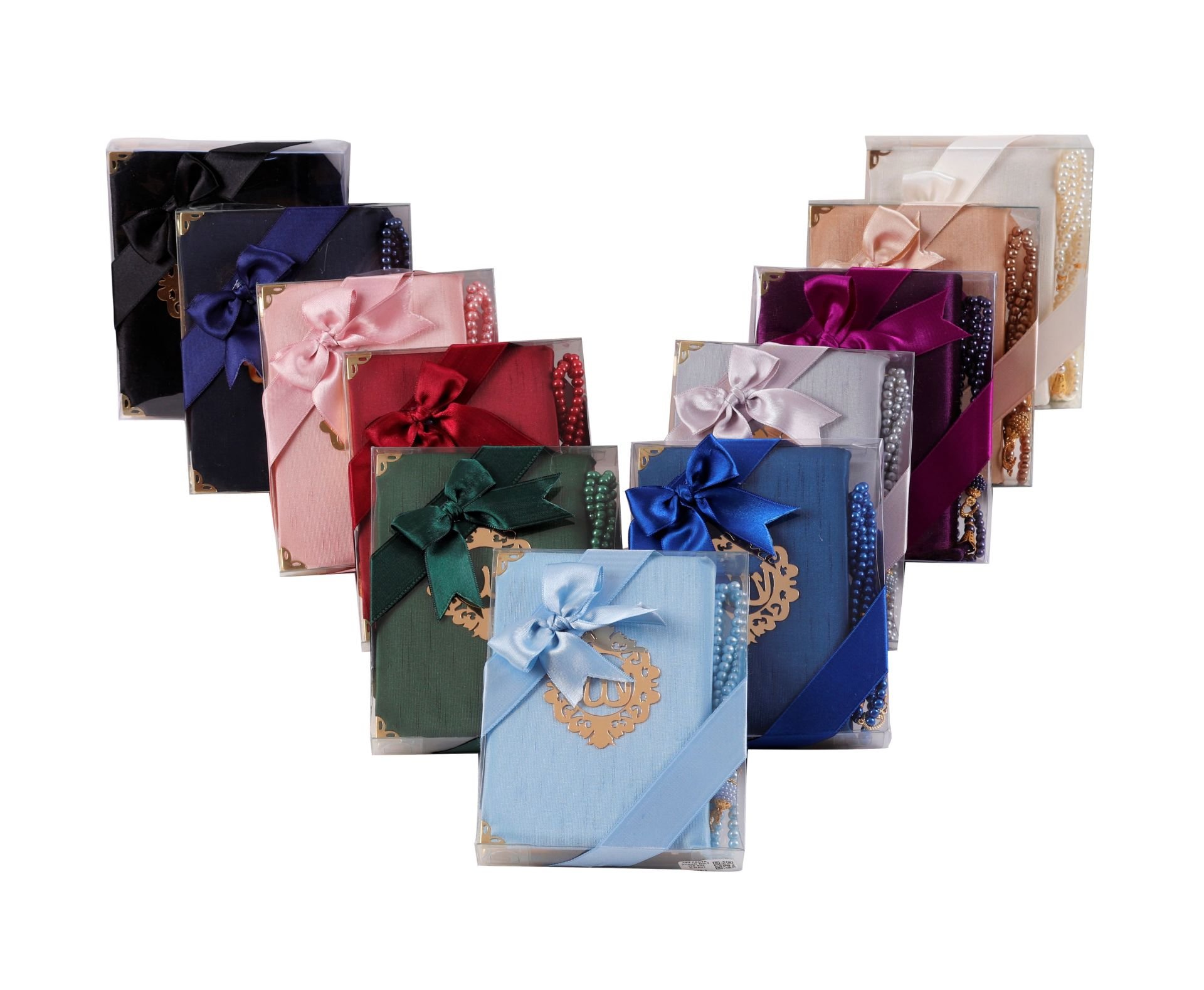 AFİL SERİSİ 2'li SET (Çanta Boy Kuran + İnci Tespih) NO:2