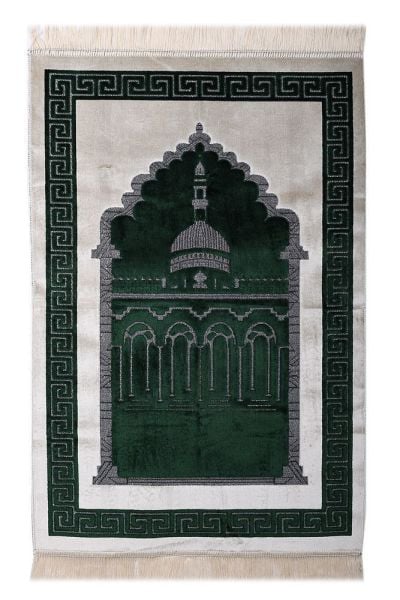 Kadife Teks Camili & Mihraplı Seccade Simli