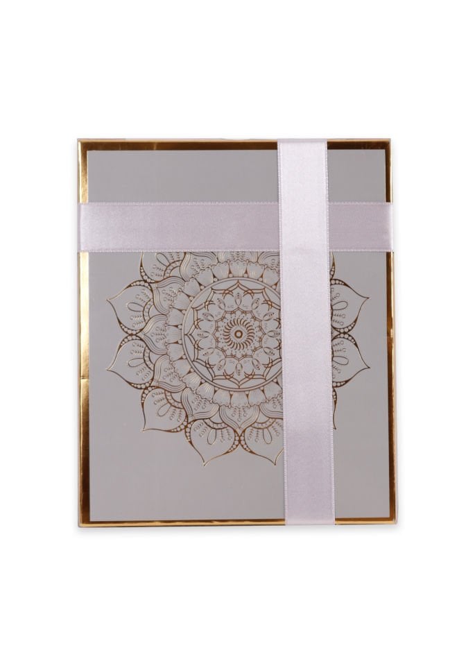 ASEL SERİSİ KUTULU (Pamuk Seccade+İnci Tespih+Şantuk Kuran) No:1 GRİ