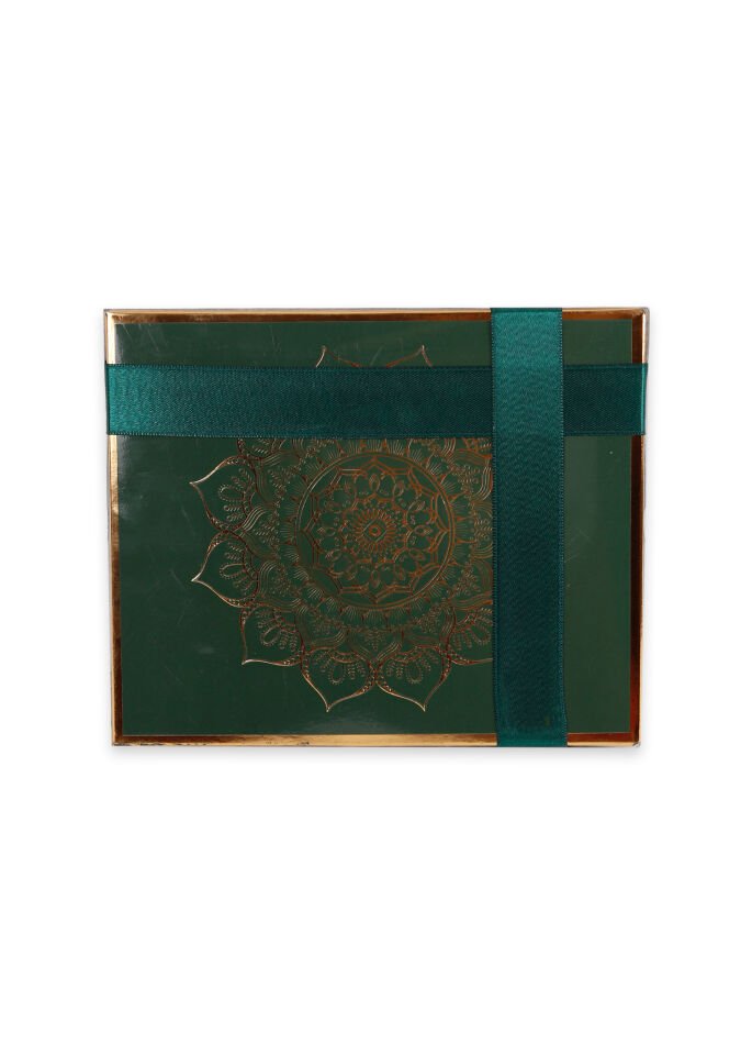 LİNA SERİSİ 3'LÜ SET (Çanta Boy Termo Kuran+Seccade+İnci Tespih) N0:1 YEŞİL