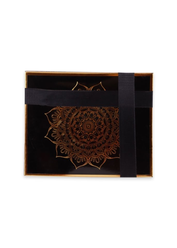 LİNA SERİSİ 3'LÜ SET (Çanta Boy Termo Kuran+Seccade+İnci Tespih) N0:1 SİYAH